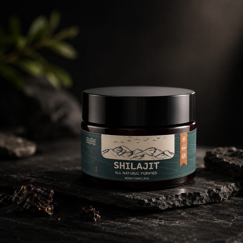 Jar on dark stone