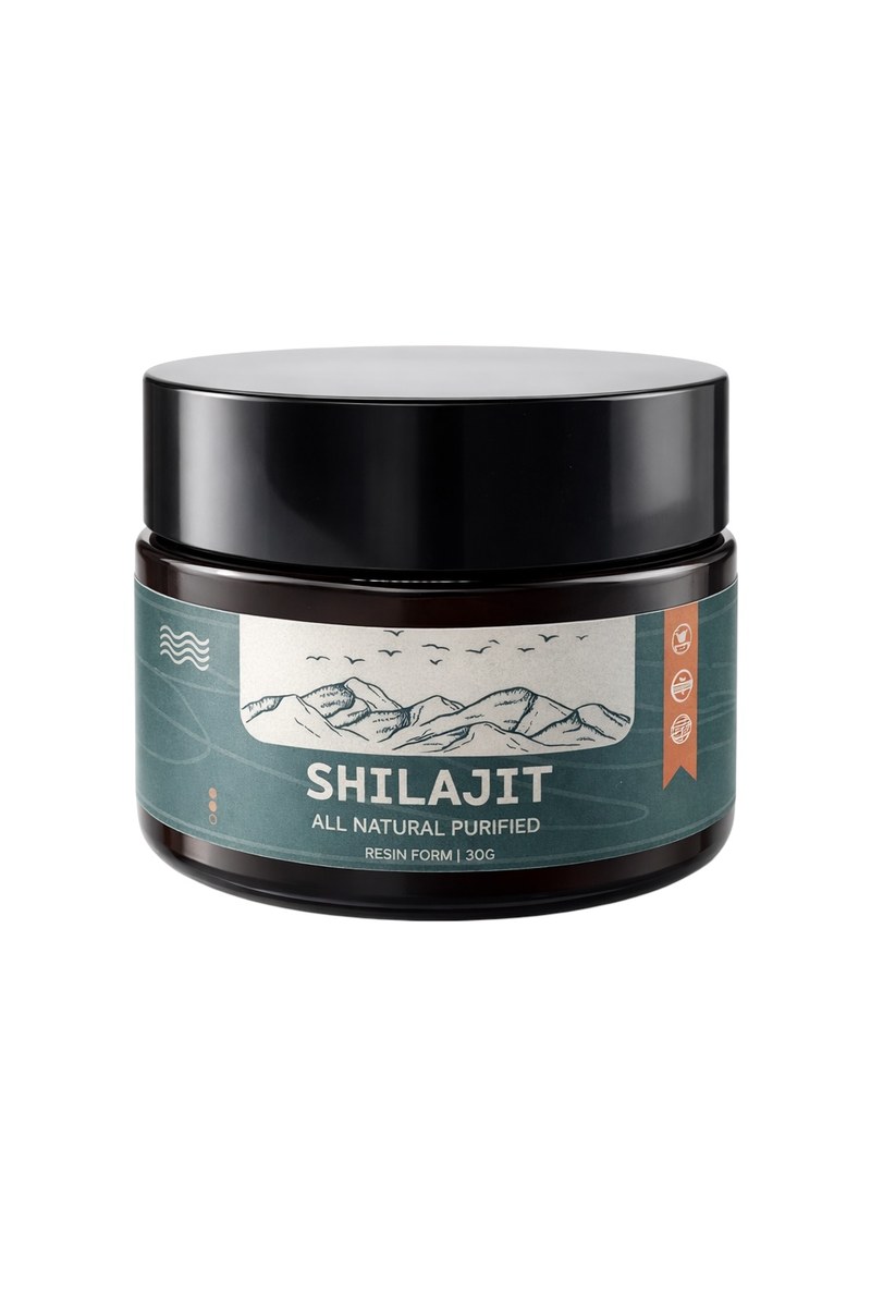 Earth Flow Labs Shilajit Resin 30g jar — clean product shot